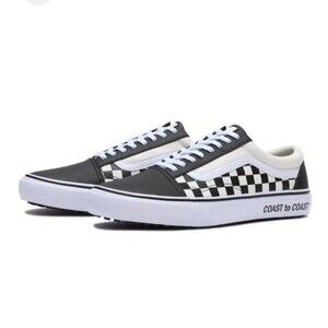 Vans Old Skool Checkerboard Black/White Mens 9.5  Sneaker Coast To Coast Custom